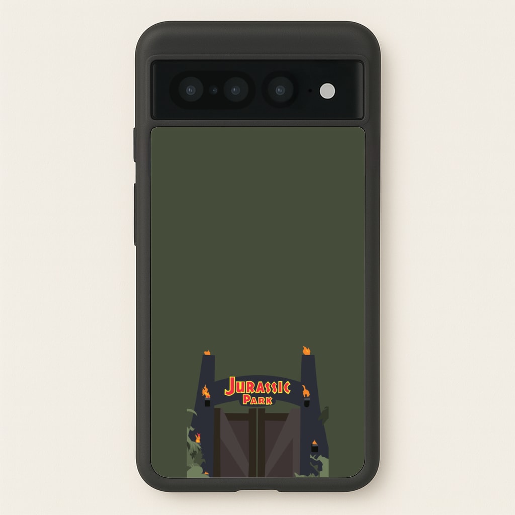 The gate - Dinosaur Park - Jurassic Park Phone Case for Google Pixel 7 Pro