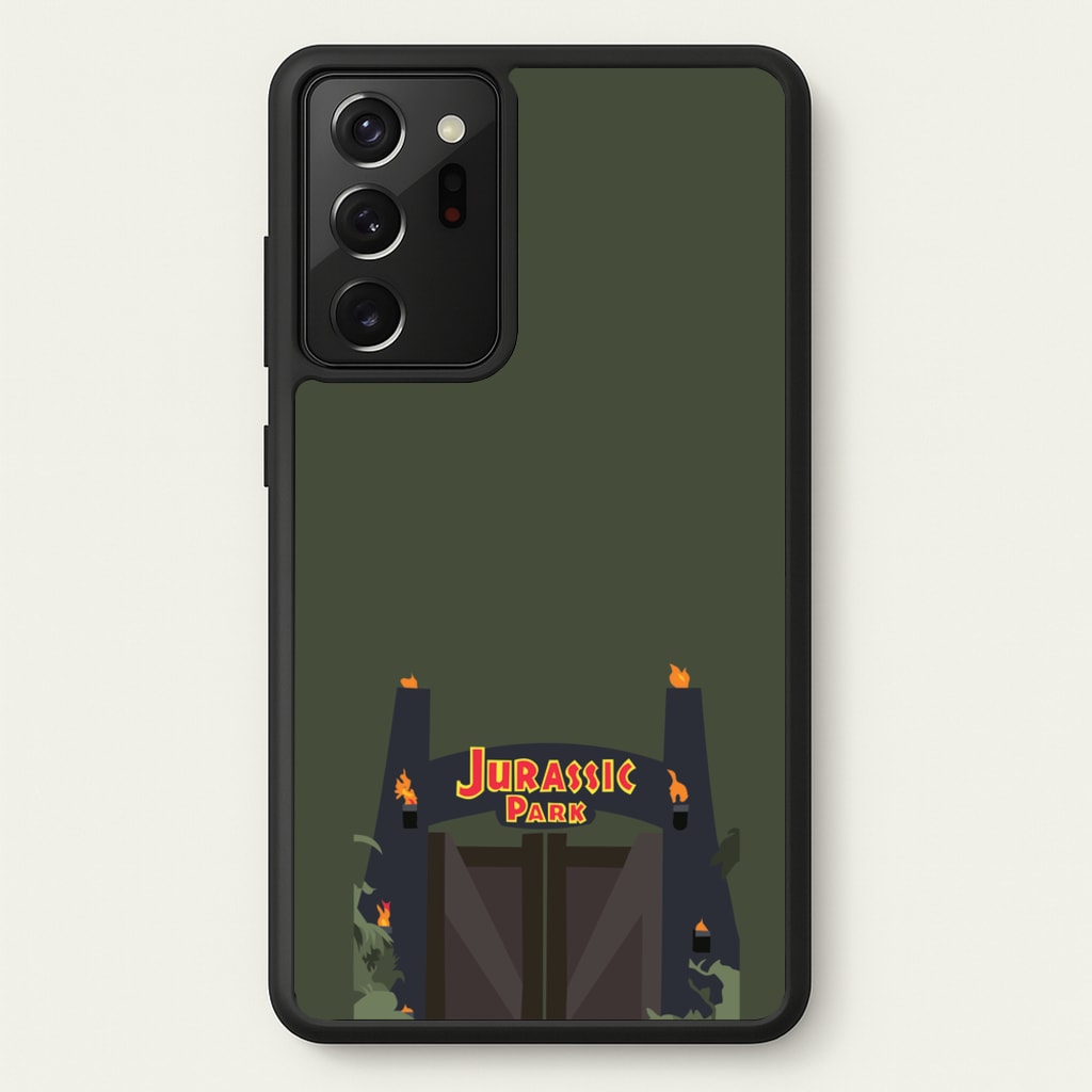 The gate - Dinosaur Park - Jurassic Park Phone Case for Galaxy Note 20 Ultra