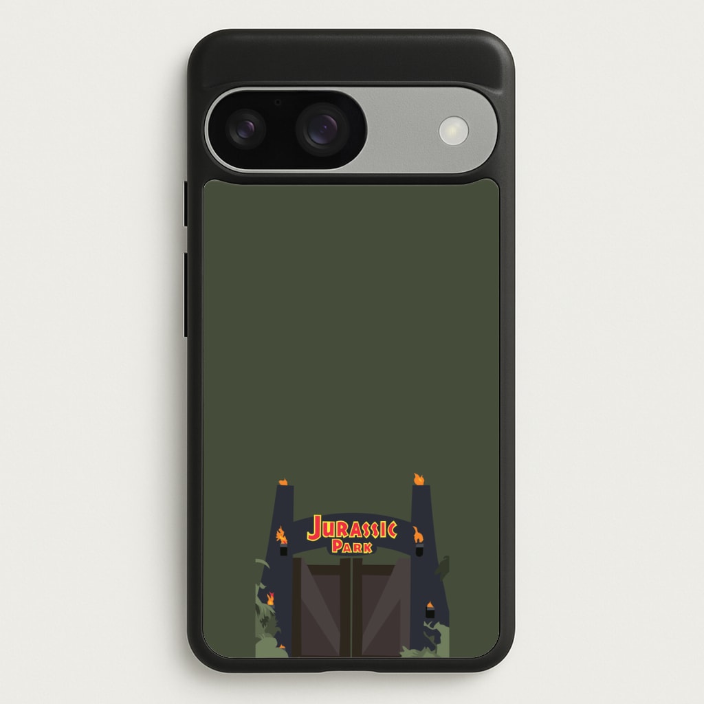 The gate - Dinosaur Park - Jurassic Park Phone Case for Google Pixel 9 / 9 Pro