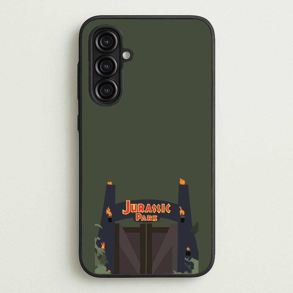 The gate - Dinosaur Park - Jurassic Park Phone Case for Galaxy A16