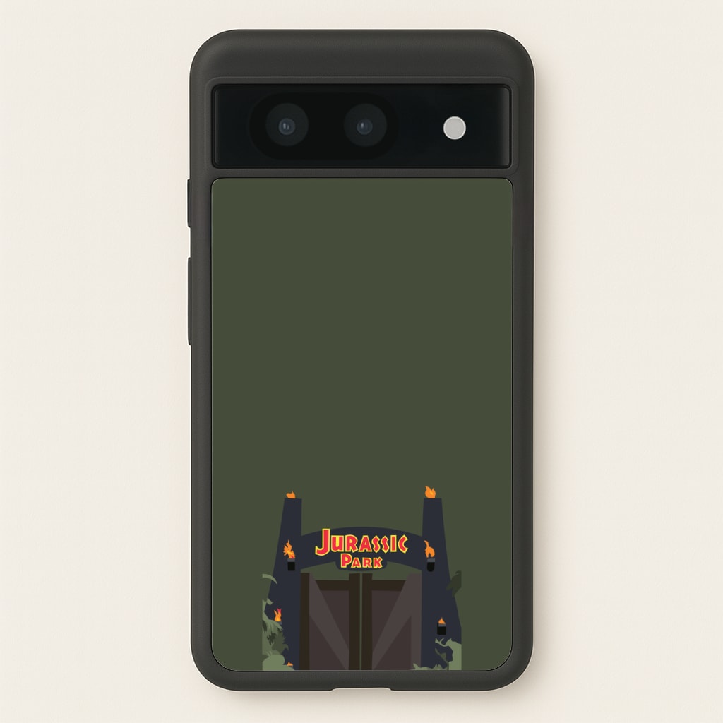 The gate - Dinosaur Park - Jurassic Park Phone Case for Google Pixel 8a