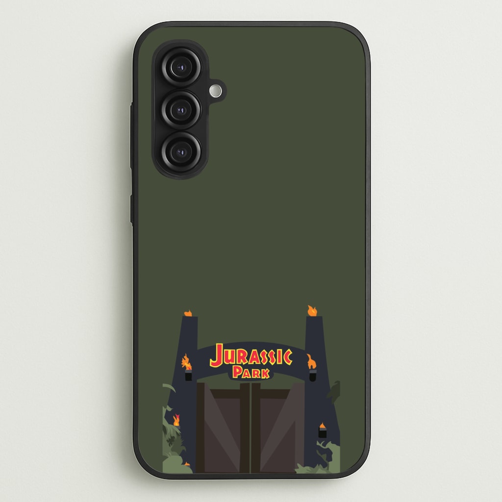 The gate - Dinosaur Park - Jurassic Park Phone Case for Galaxy S23FE