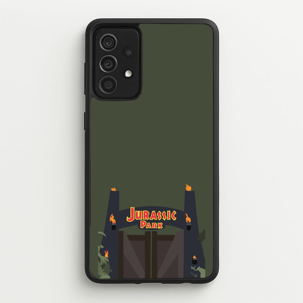 The gate - Dinosaur Park - Jurassic Park Phone Case for Galaxy A52 / A52s
