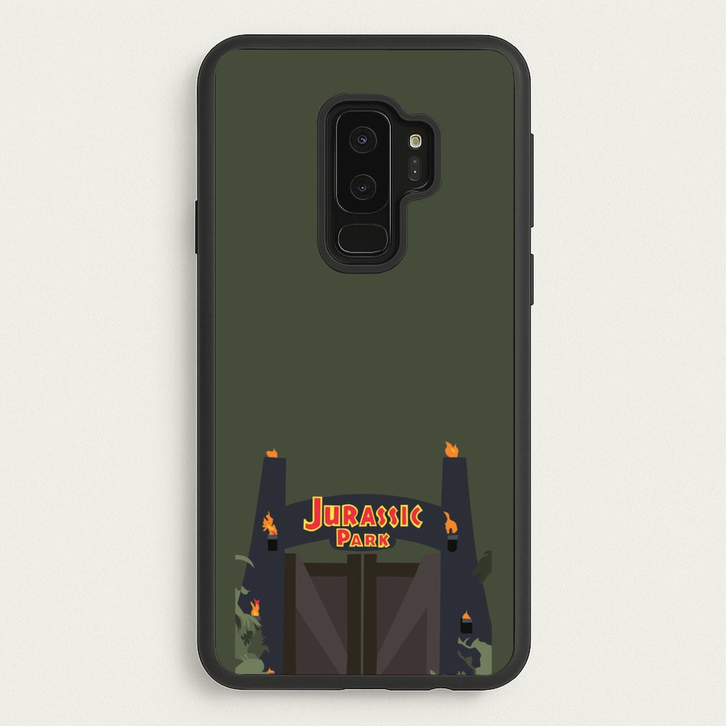The gate - Dinosaur Park - Jurassic Park Phone Case for Galaxy S9 Plus