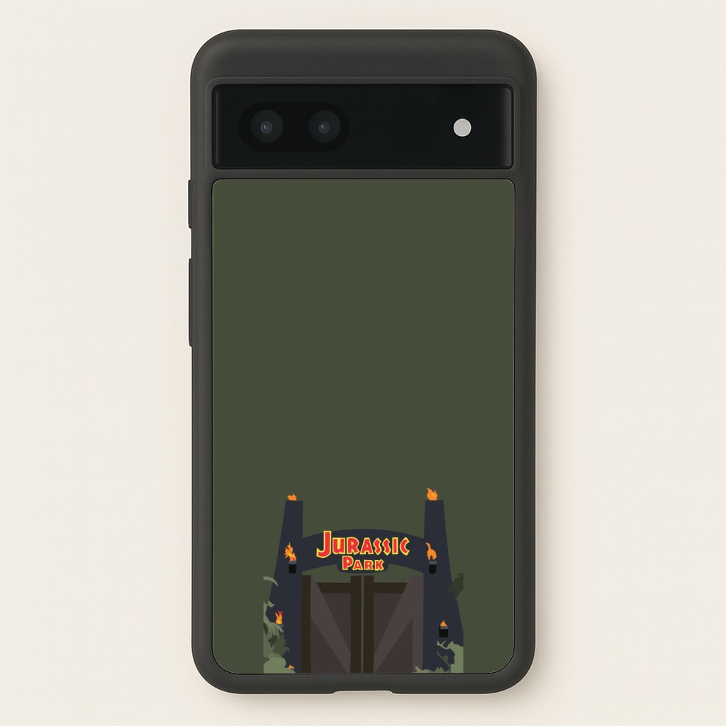 The gate - Dinosaur Park - Jurassic Park Phone Case for Google Pixel 7a