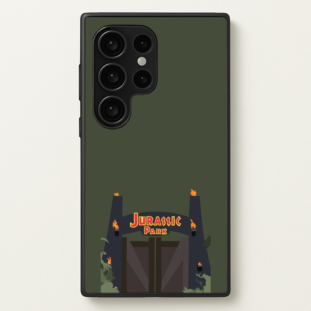 The gate - Dinosaur Park - Jurassic Park Phone Case for Galaxy S24 Ultra