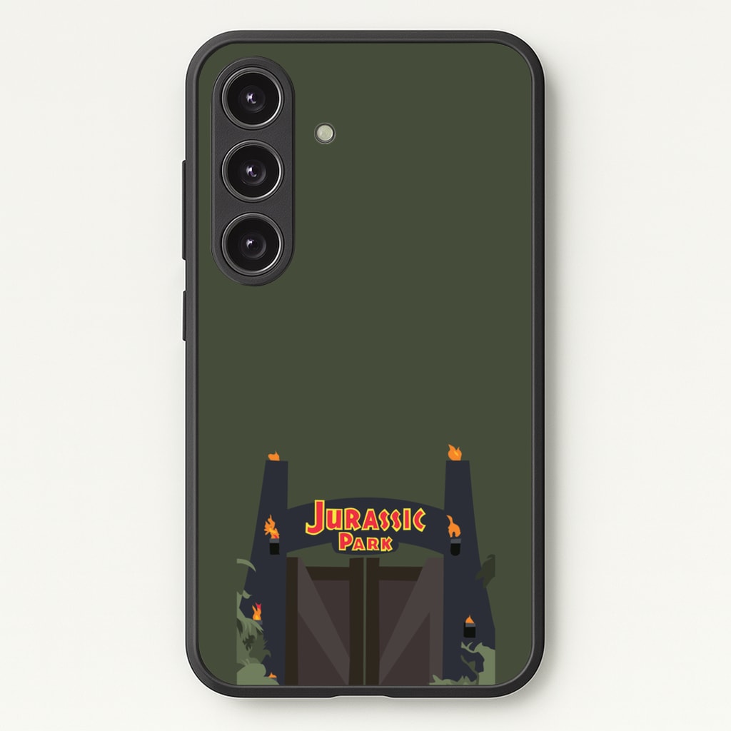 The gate - Dinosaur Park - Jurassic Park Phone Case for Galaxy S24