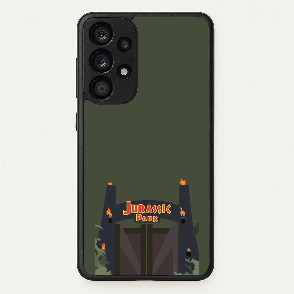 The gate - Dinosaur Park - Jurassic Park Phone Case for Galaxy A33