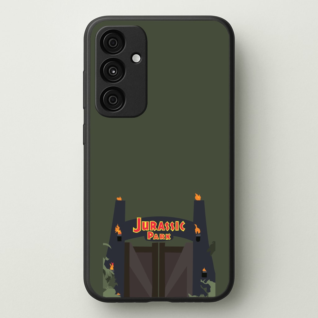 The gate - Dinosaur Park - Jurassic Park Phone Case for Galaxy A35