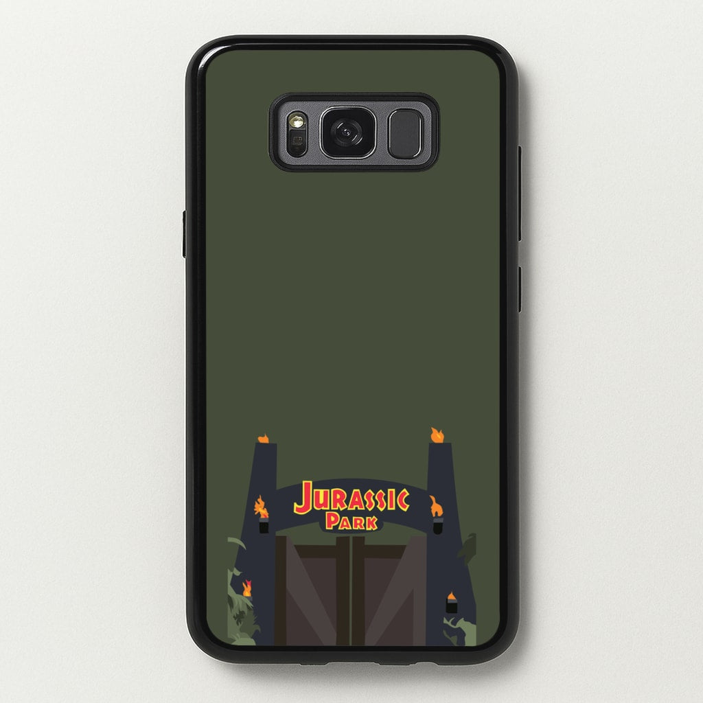 The gate - Dinosaur Park - Jurassic Park Phone Case for Galaxy S8 Plus