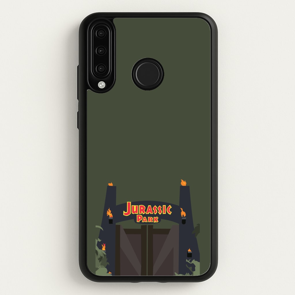 The gate - Dinosaur Park - Jurassic Park Phone Case for Huawei P30 Lite