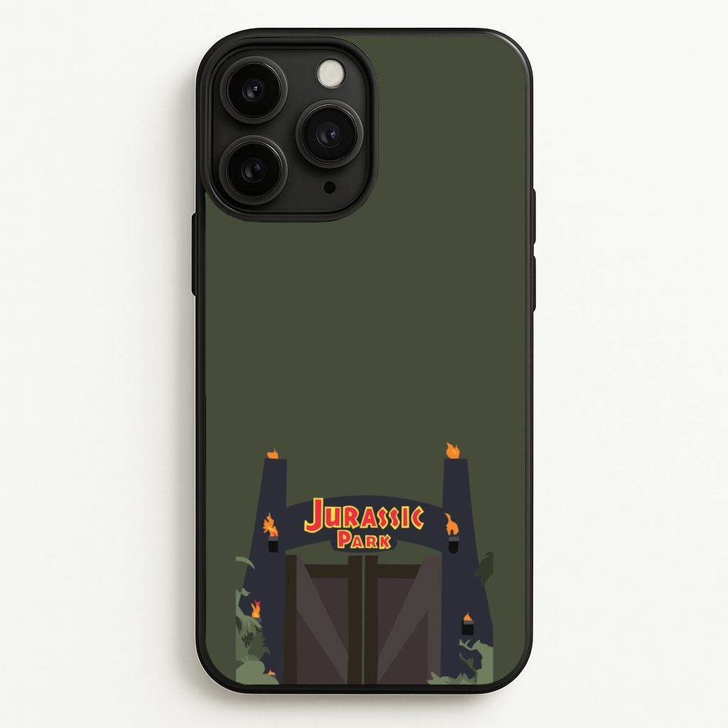 The gate - Dinosaur Park - Jurassic Park Phone Case for iPhone 11 Pro Max