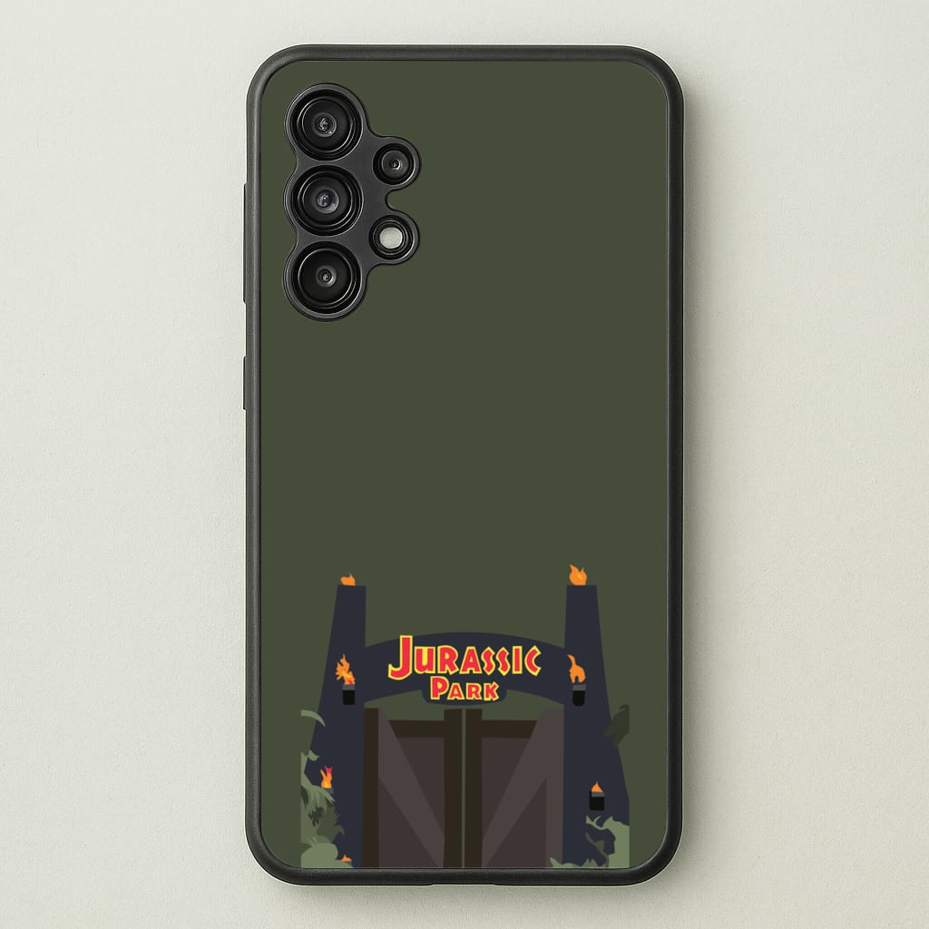 The gate - Dinosaur Park - Jurassic Park Phone Case for Galaxy A13