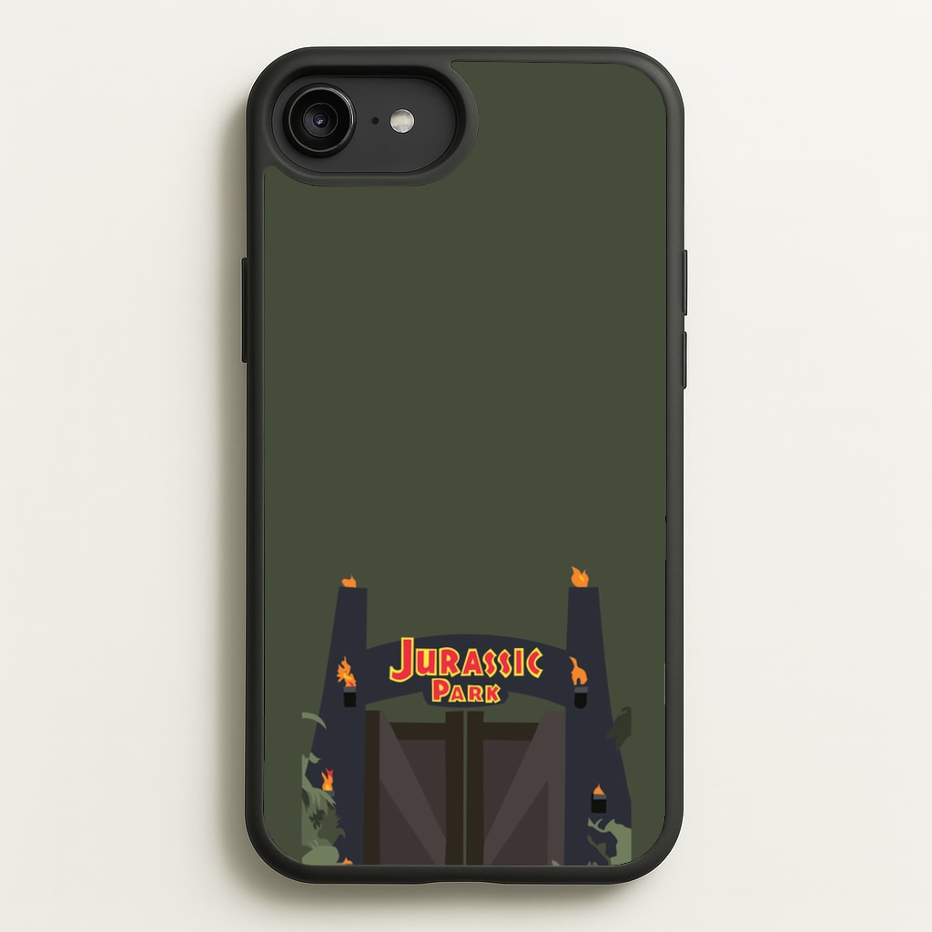 The gate - Dinosaur Park - Jurassic Park Phone Case for iPhone 6 Plus / 7 Plus / 8 Plus