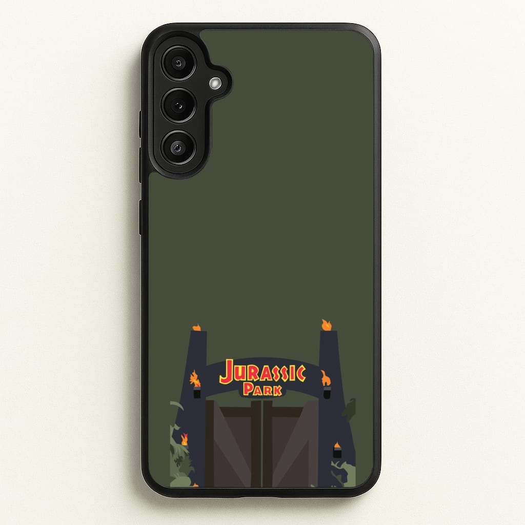 The gate - Dinosaur Park - Jurassic Park Phone Case for Galaxy A36