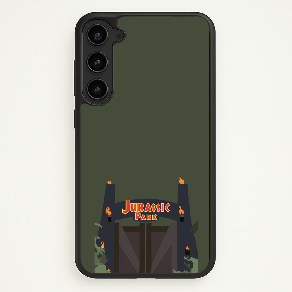 The gate - Dinosaur Park - Jurassic Park Phone Case for Galaxy S23