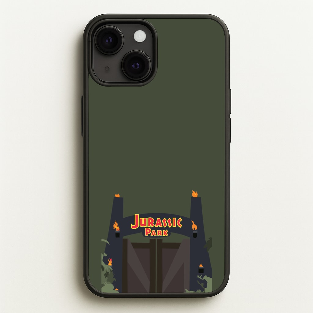 The gate - Dinosaur Park - Jurassic Park Phone Case for iPhone 13 Mini