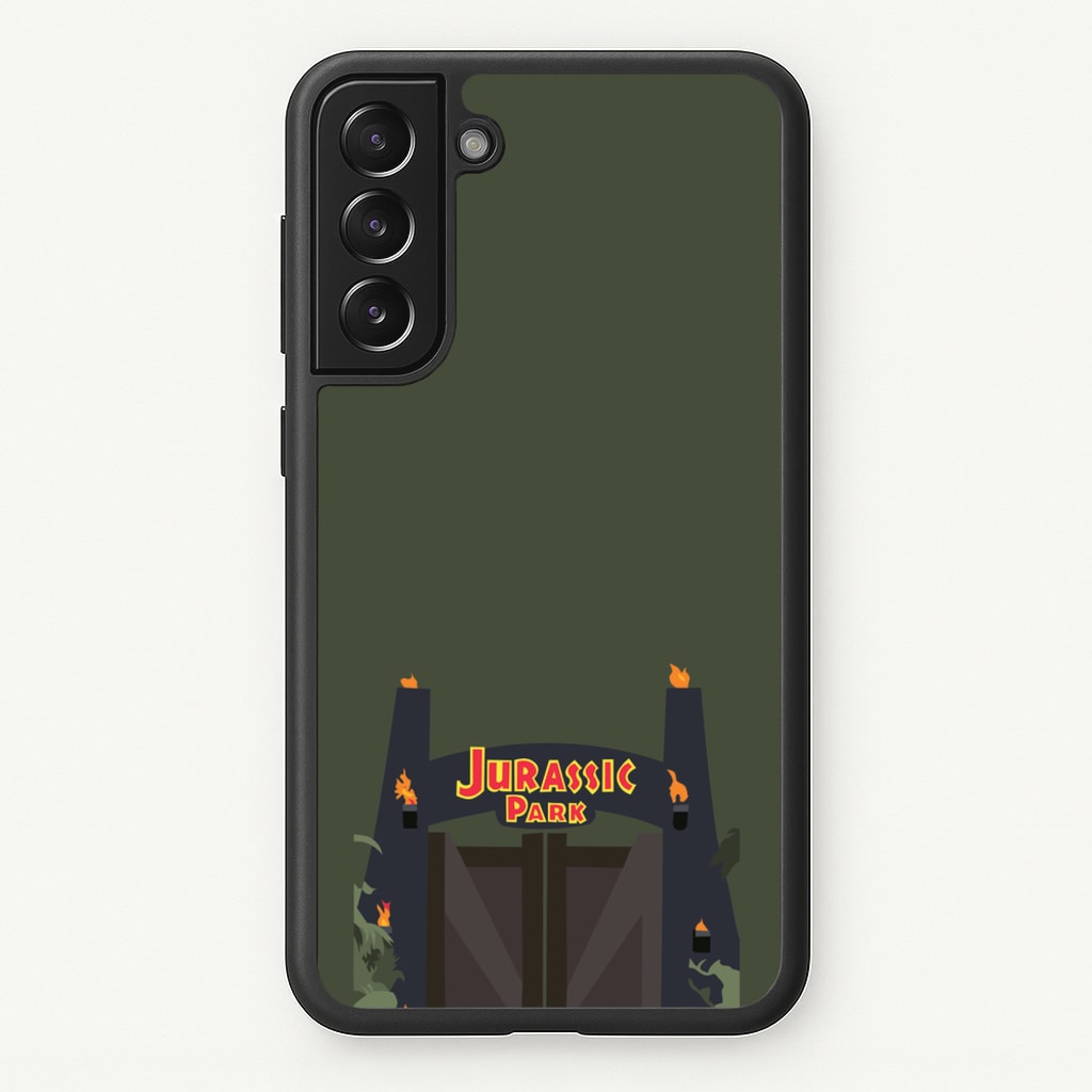 The gate - Dinosaur Park - Jurassic Park Phone Case for Galaxy S21