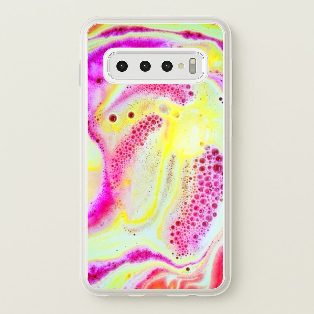 Super Colourful Bath Bomb Pattern - Phone Case for Galaxy S10