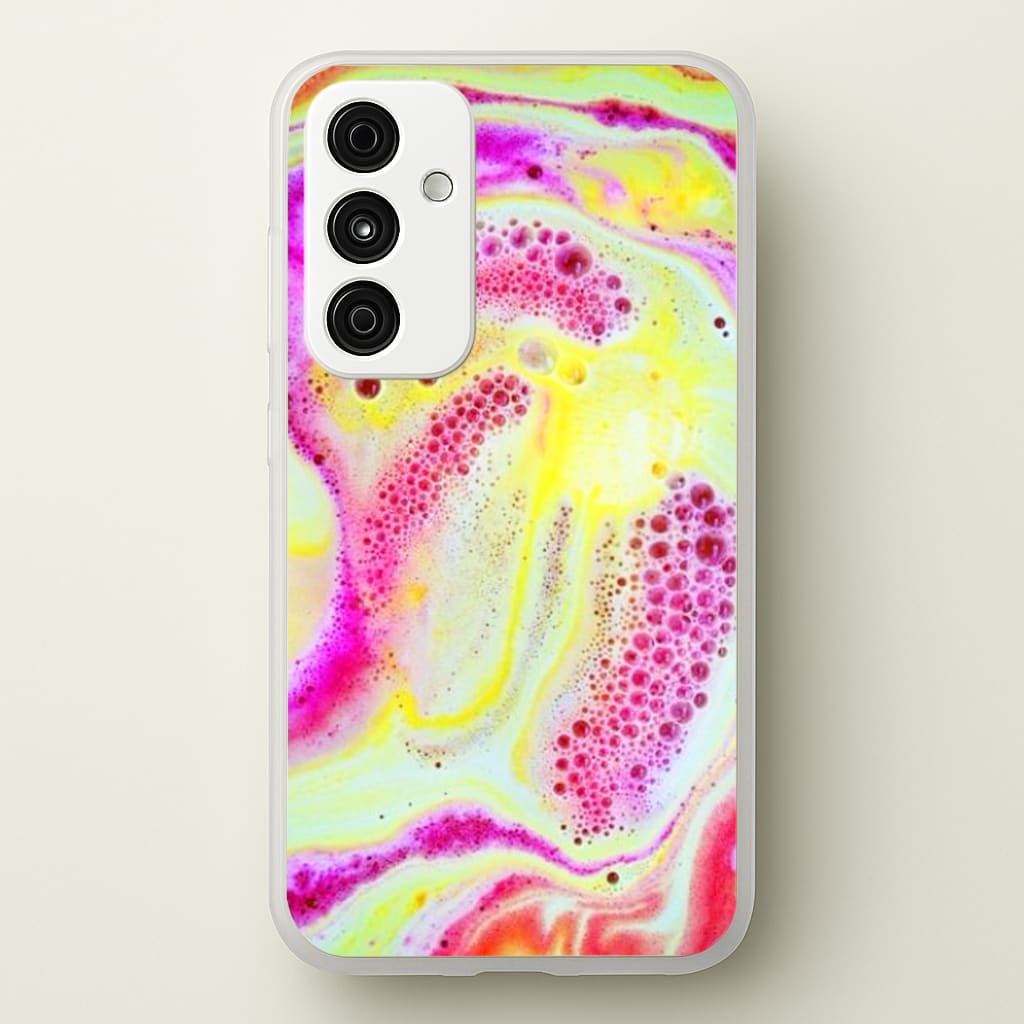Super Colourful Bath Bomb Pattern - Phone Case for Galaxy A55