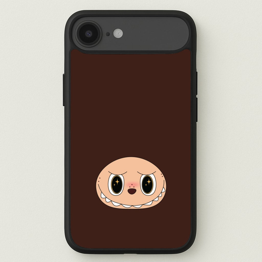 Cute Brown Monster Face Phone Case for iPhone 17 Air