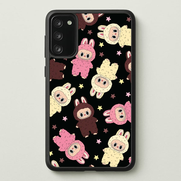 Cute Monsters And Stars Pattern - Plushy Phone Case for Galaxy S20FE