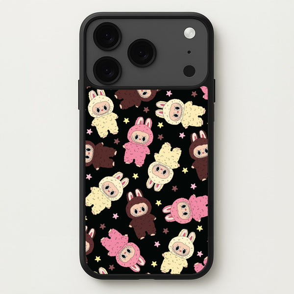 Cute Monsters And Stars Pattern Phone Case for iPhone 17 Pro Max