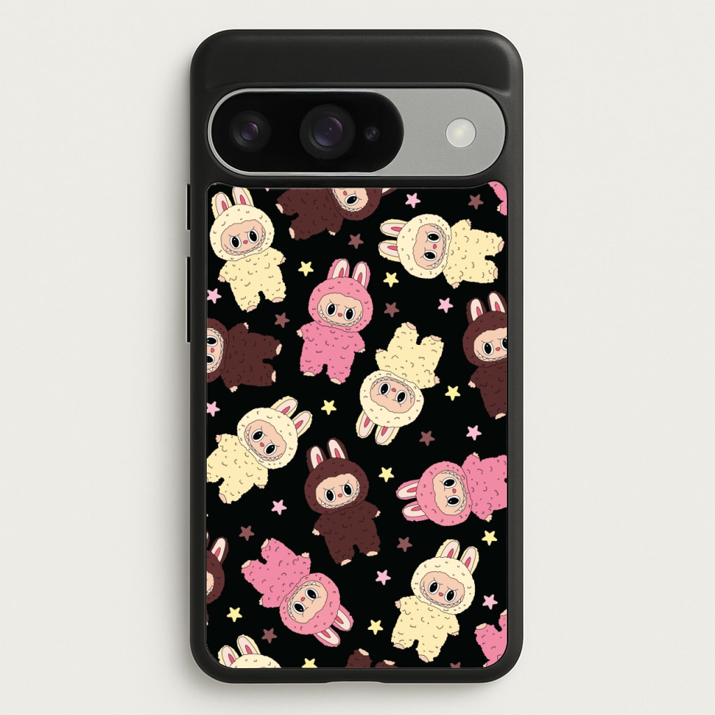 Cute Monsters And Stars Pattern Phone Case for Google Pixel 10 / 10 Pro