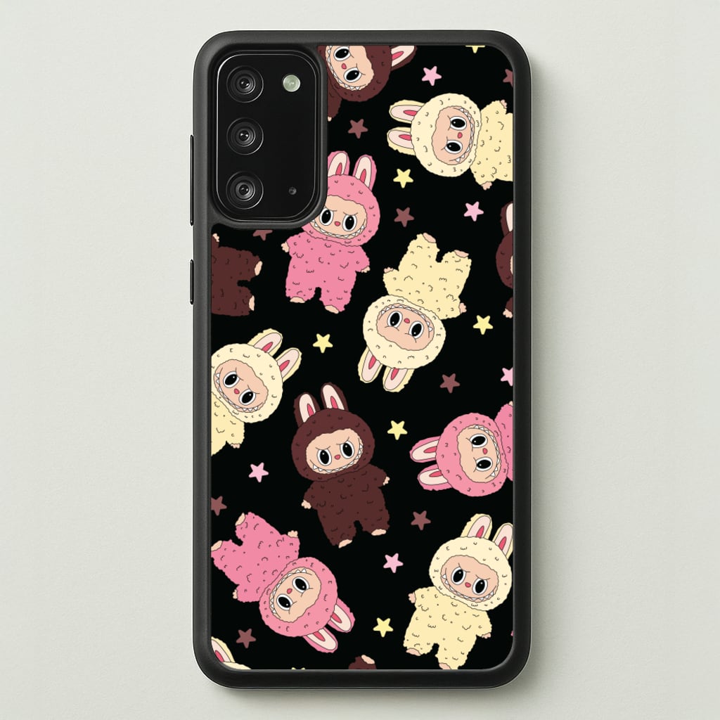 Cute Monsters And Stars Pattern - Plushy Phone Case for Galaxy Note 20