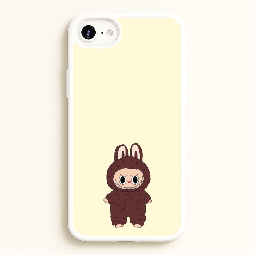 Cute Brown Monster - Plushy Phone Case for iPhone 6 Plus / 7 Plus / 8 Plus