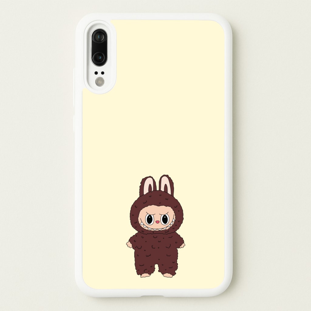 Cute Brown Monster - Plushy Phone Case for Huawei P20