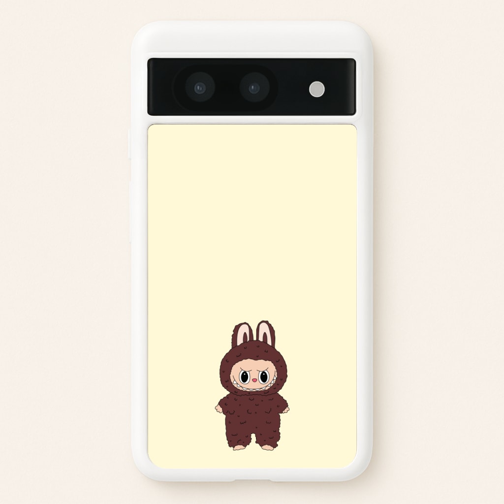 Cute Brown Monster - Plushy Phone Case for Google Pixel 8a