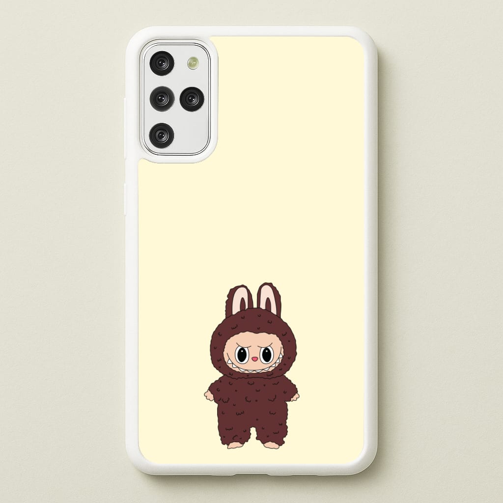 Cute Brown Monster - Plushy Phone Case for Galaxy S20 Plus