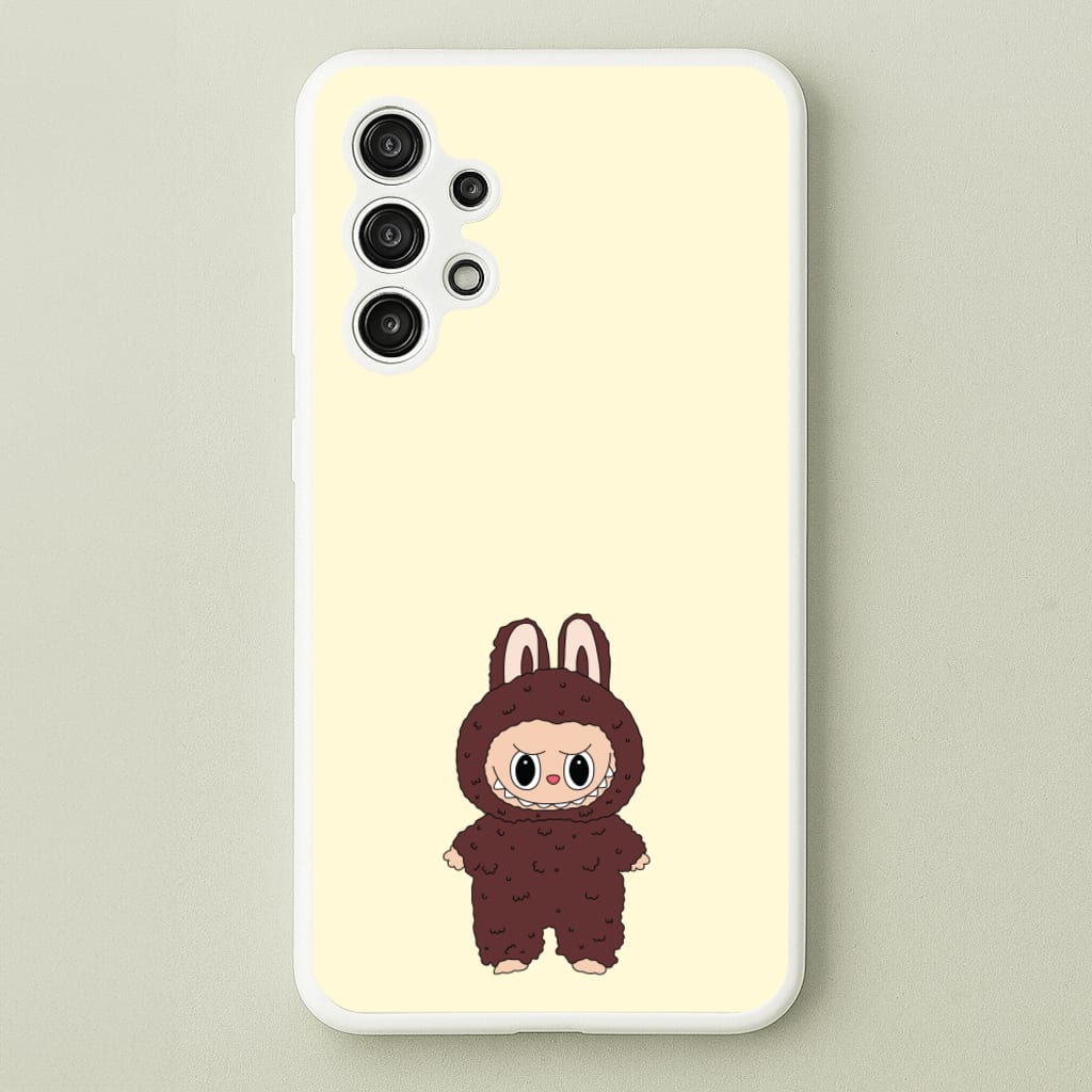 Cute Brown Monster - Plushy Phone Case for Galaxy A13