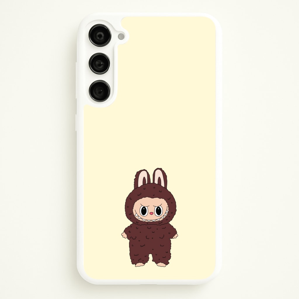 Cute Brown Monster - Plushy Phone Case for Galaxy S23