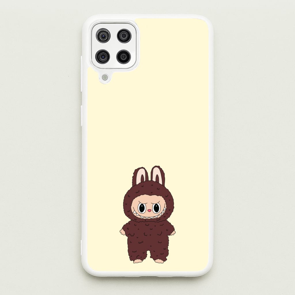 Cute Brown Monster - Plushy Phone Case for Galaxy A12