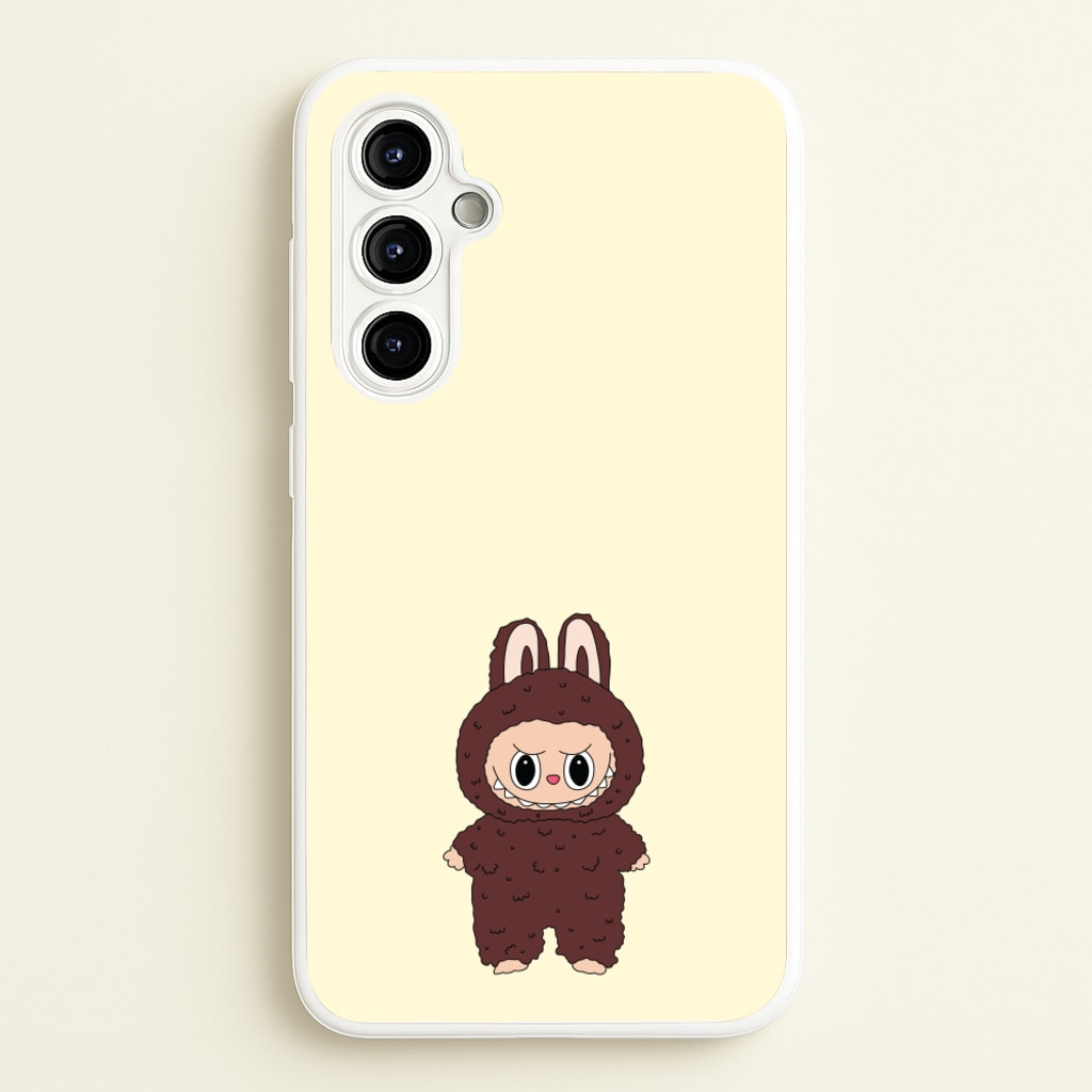 Cute Brown Monster - Plushy Phone Case for Galaxy A54