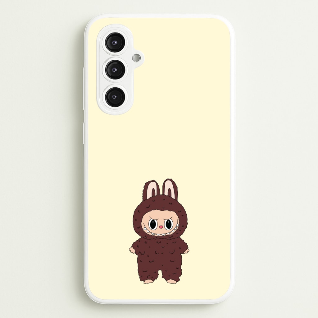 Cute Brown Monster - Plushy Phone Case for Galaxy S23FE