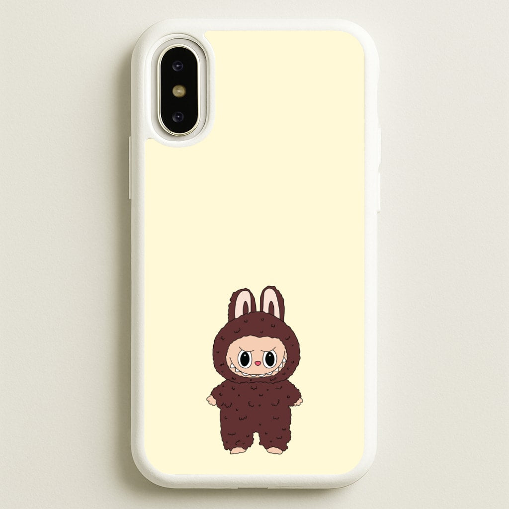 Cute Brown Monster - Plushy Phone Case for iPhone X / XS