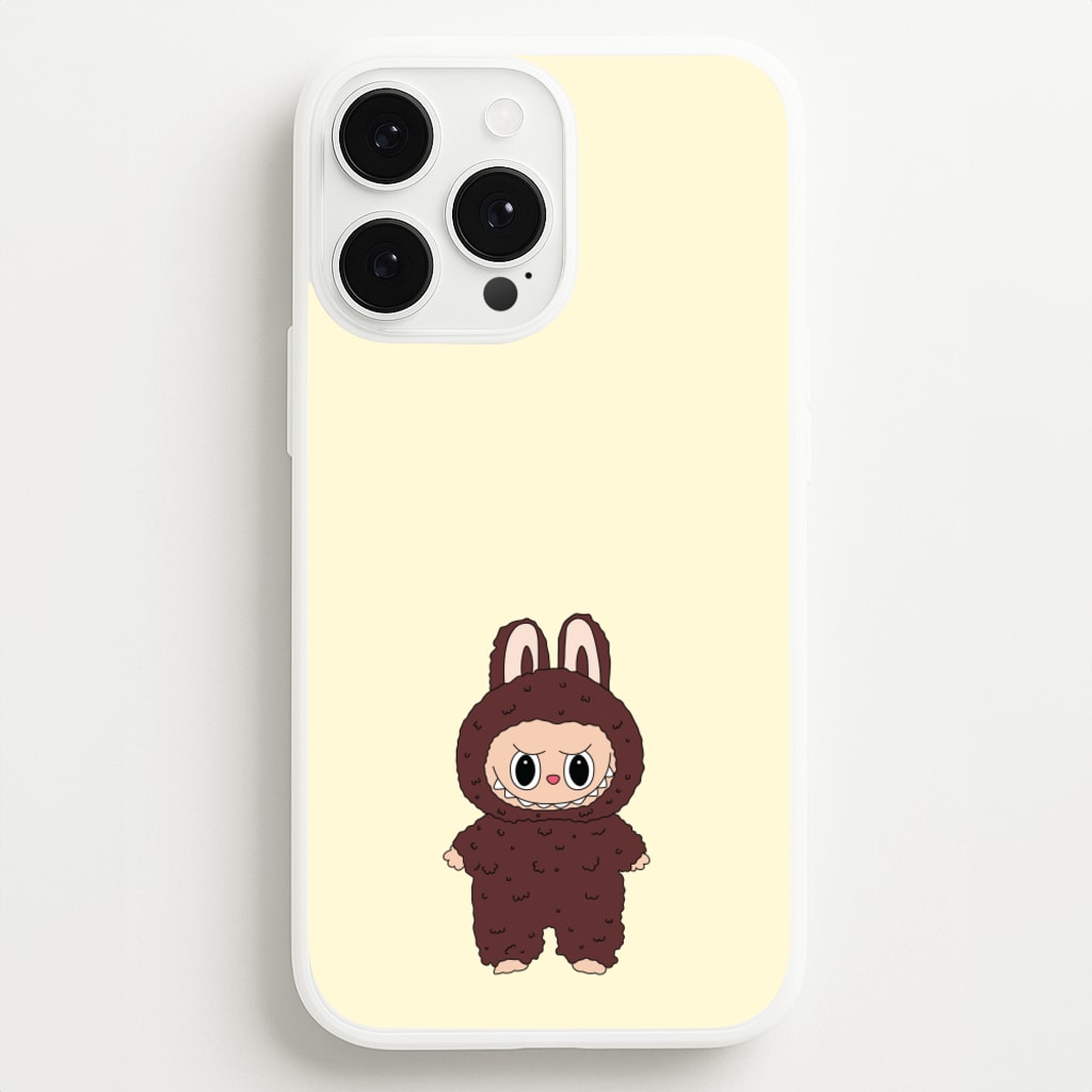 Cute Brown Monster - Plushy Phone Case for iPhone 13 Pro Max