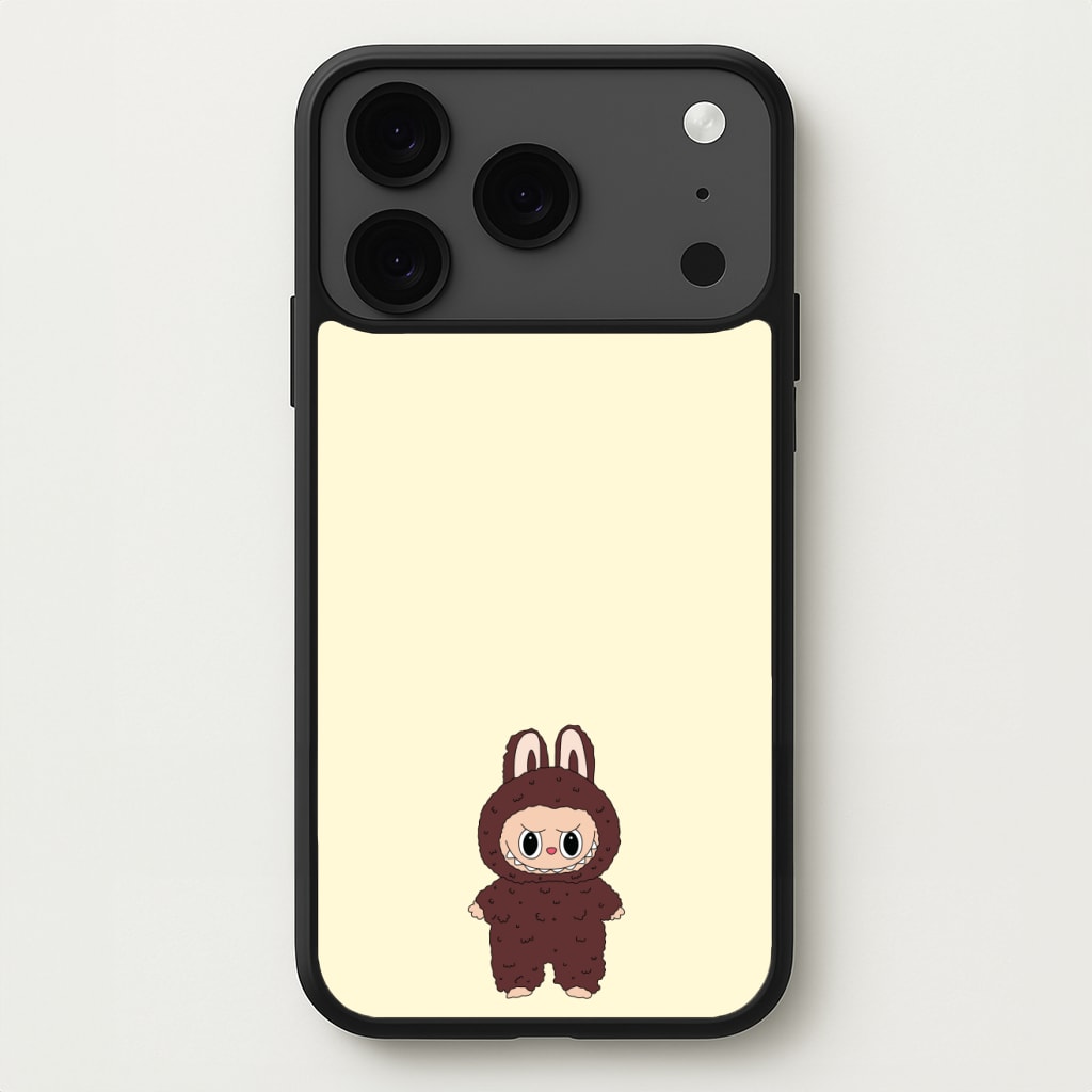 Cute Brown Monster Phone Case for iPhone 17 Pro