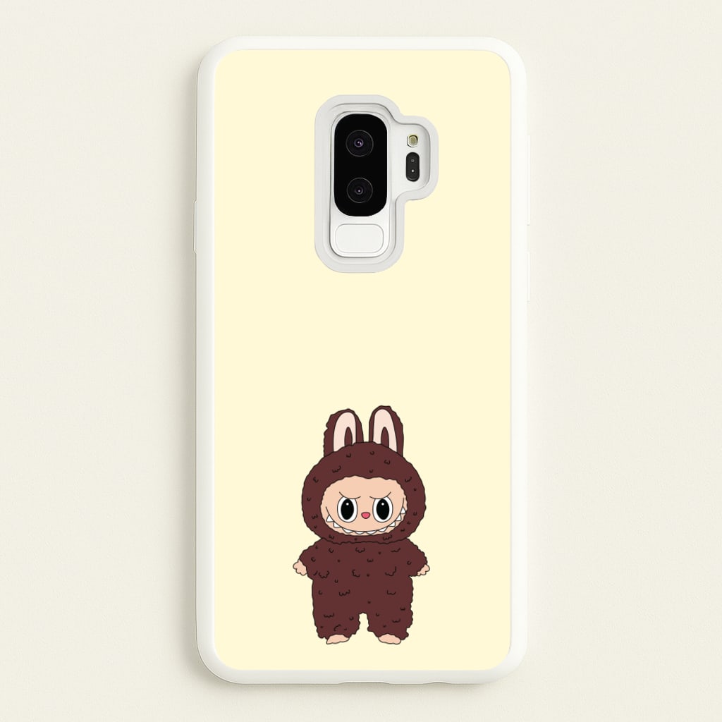 Cute Brown Monster - Plushy Phone Case for Galaxy S9 Plus