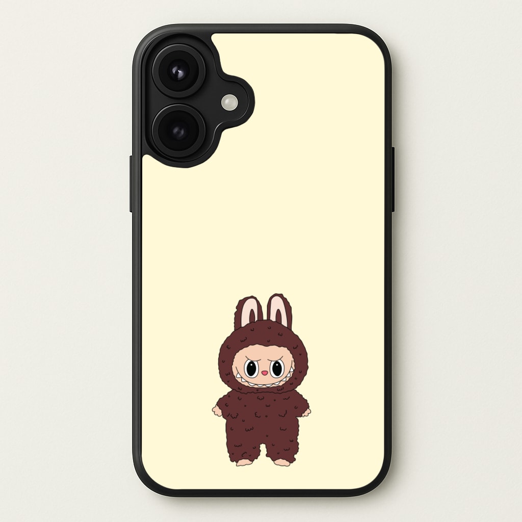 Cute Brown Monster Phone Case for iPhone 17