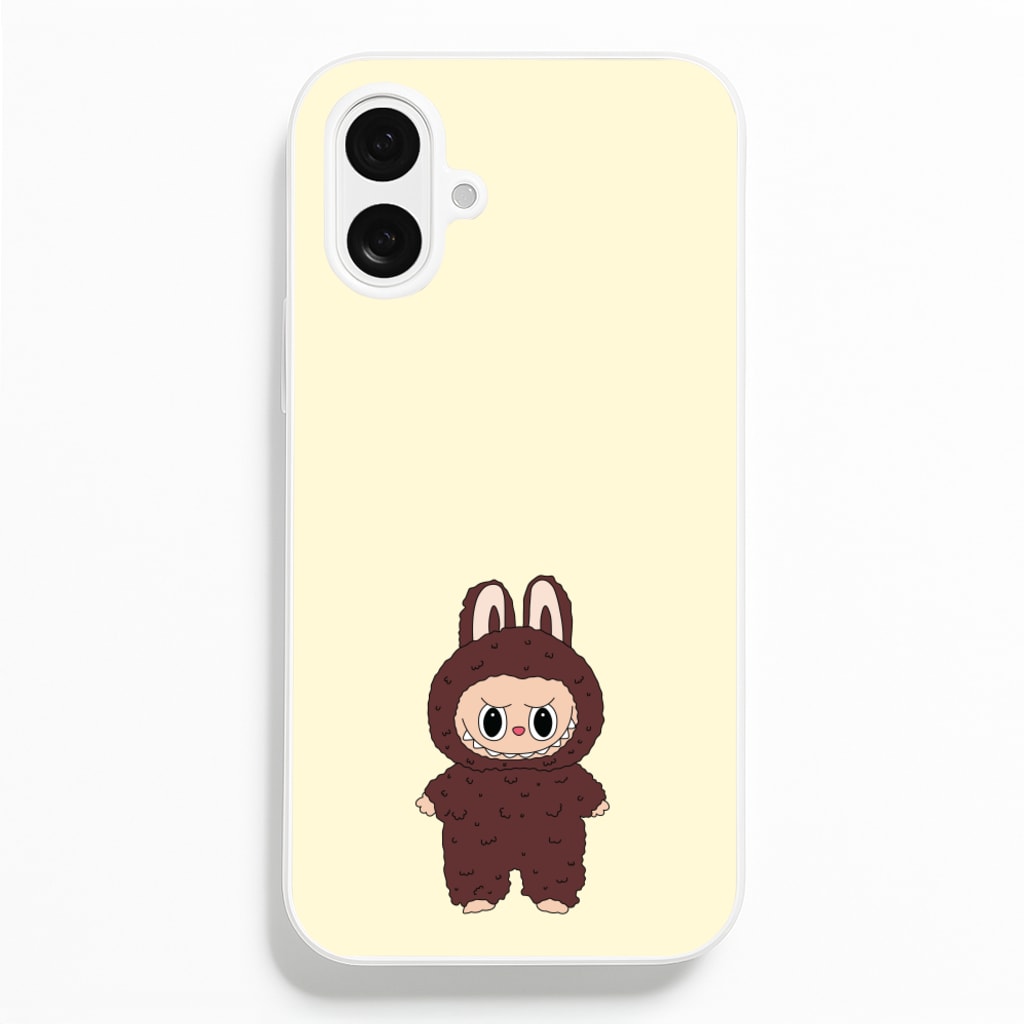 Cute Brown Monster - Plushy Phone Case for iPhone 16 Plus