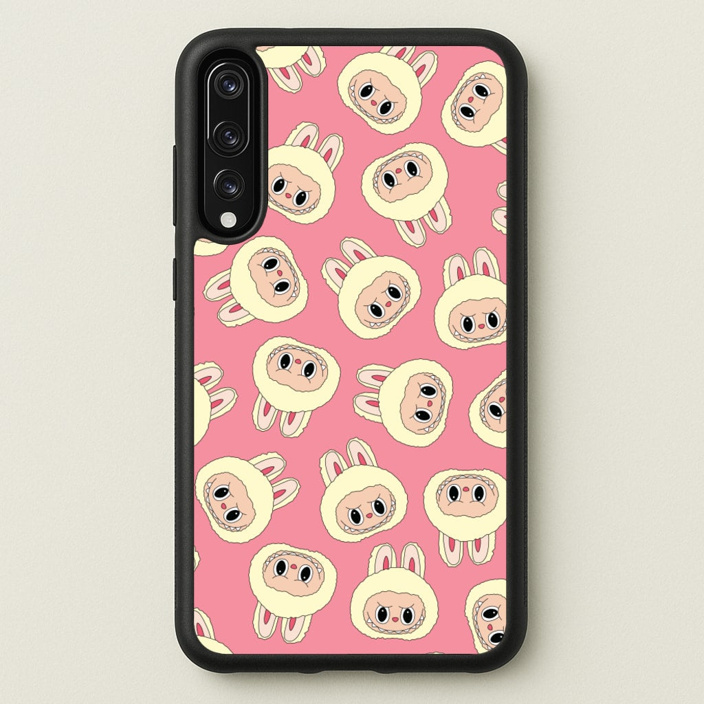 Cute Cream Monster Face Pattern - Plushy Phone Case for Huawei P20 Pro