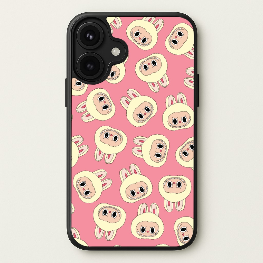 Cute Cream Monster Face Pattern Phone Case for iPhone 17