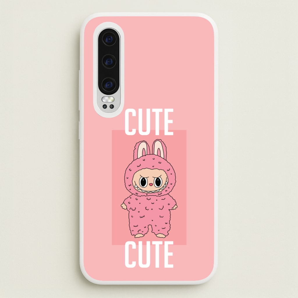 Cute Pink Monster - Plushy Phone Case for Huawei P30