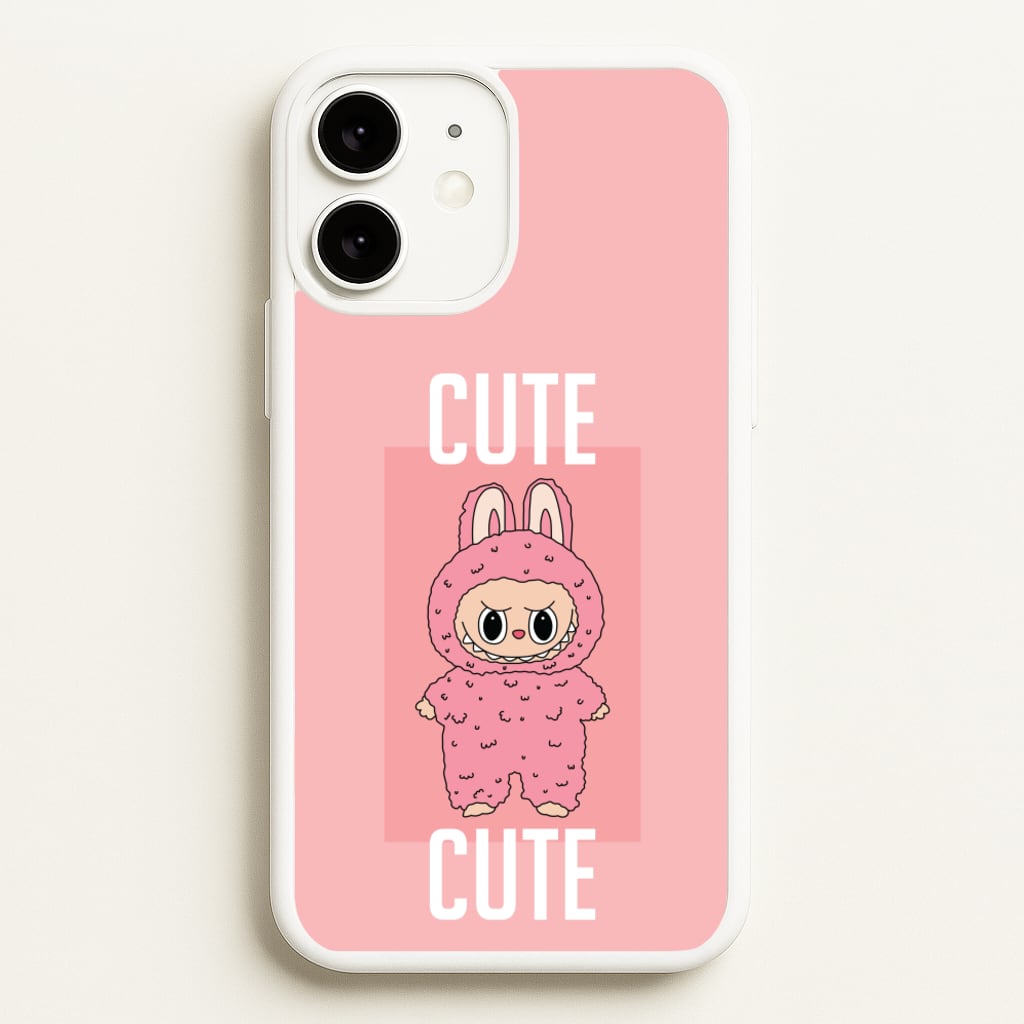 Cute Pink Monster - Plushy Phone Case for iPhone 11
