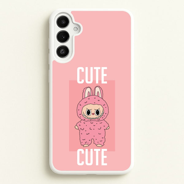Cute Pink Monster - Plushy Phone Case for Galaxy A36