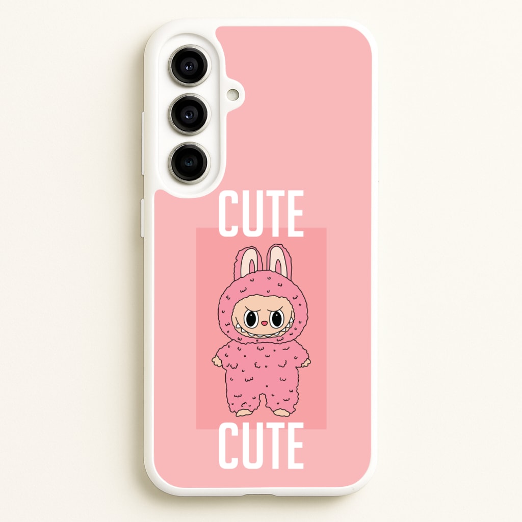 Cute Pink Monster - Plushy Phone Case for Galaxy A56